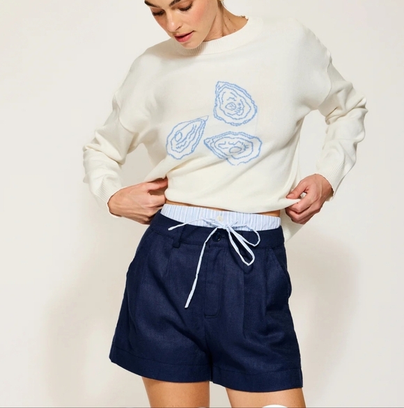 Line & Dot Bundle ELINE APRON TOP & The Tate: Double Waistband Shorts. Size Smal - Picture 3 of 9